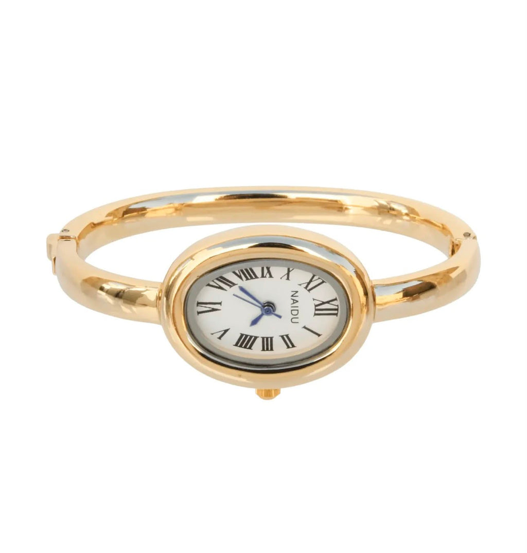 Reloj brazalete dorado