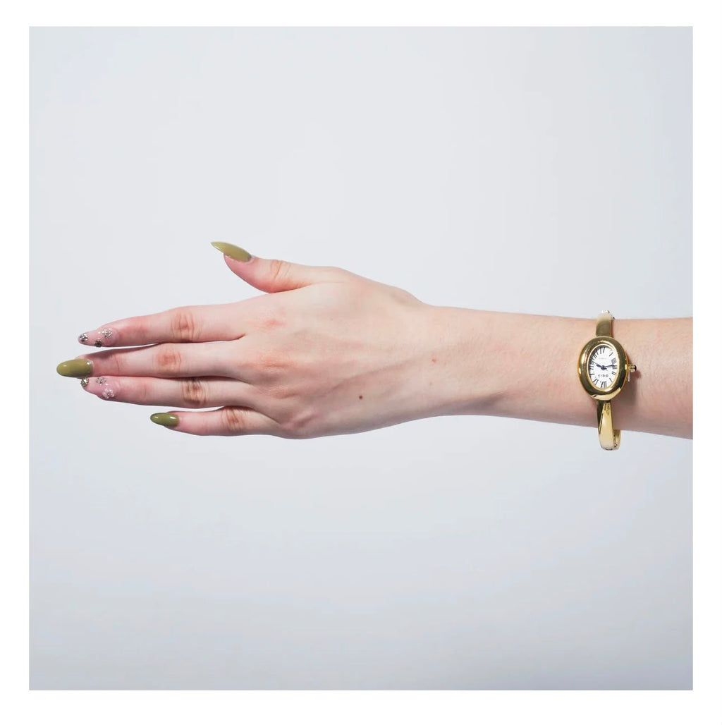 Reloj brazalete dorado