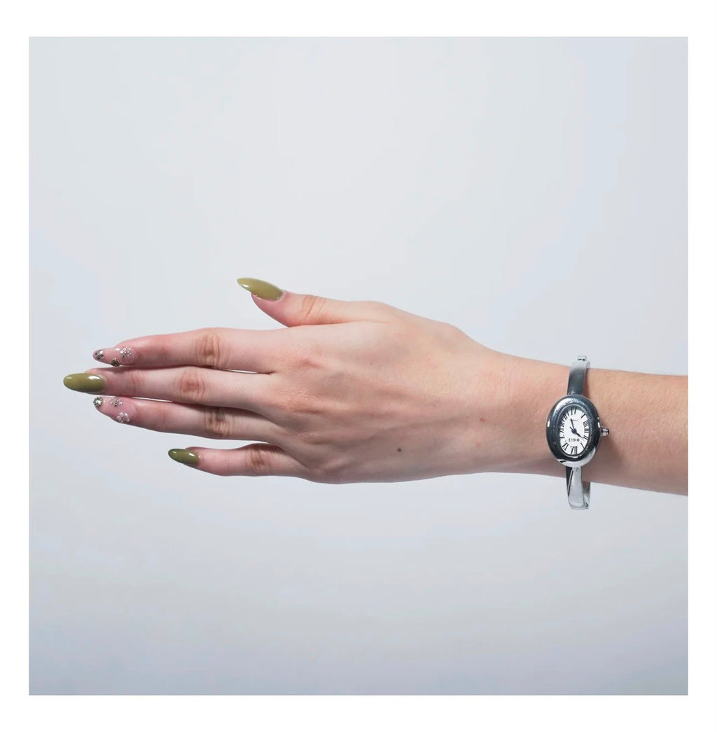 Reloj brazalete plata